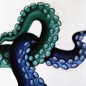 Quadro acrilico tentacoli di polpo